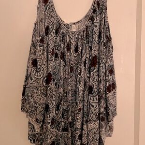 Boho Free People open shoulder top